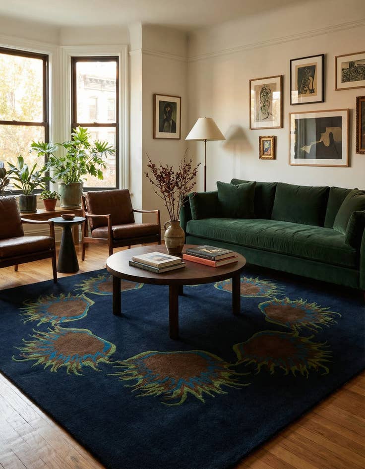 Detail image of 7' 7 x 7' 7 Luna Square Rug