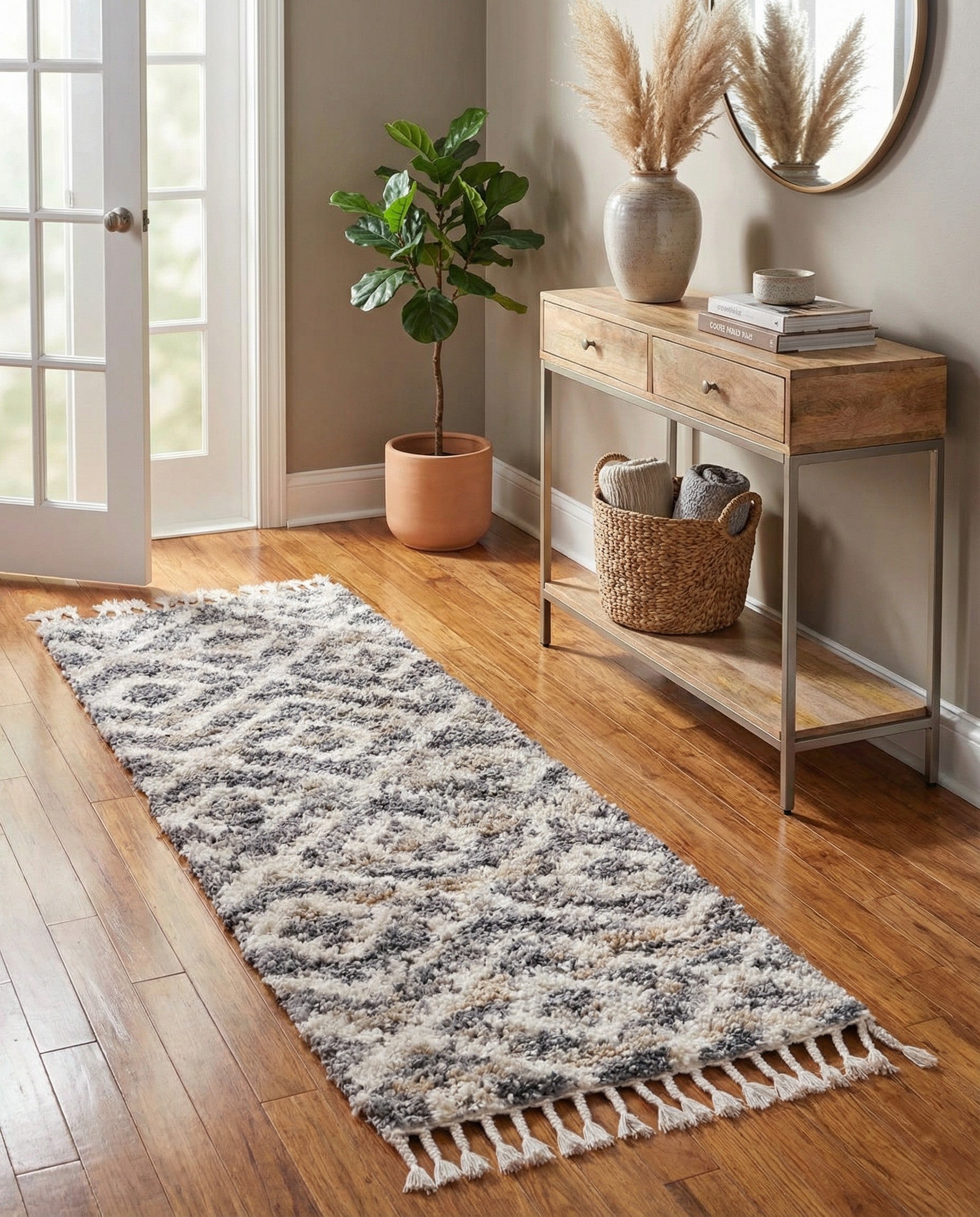 2' 2 x 6' Lagom Shag Runner Rug
