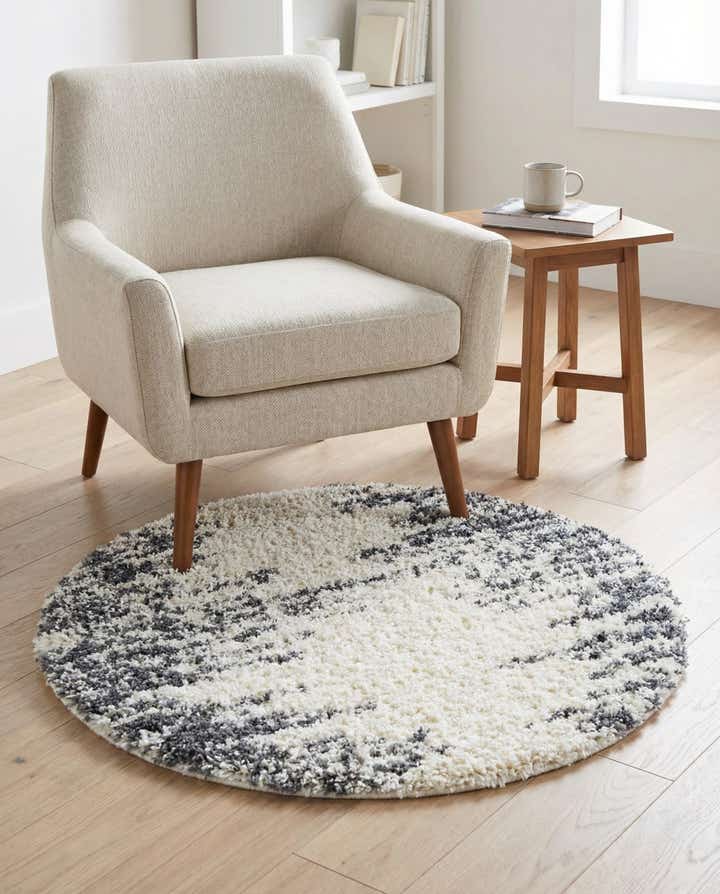 3' 3 x 3' 3 Serenity Shag Round Rug