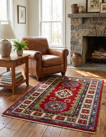 2' 8 x 3' 9 Hand Knotted Kazak Rug