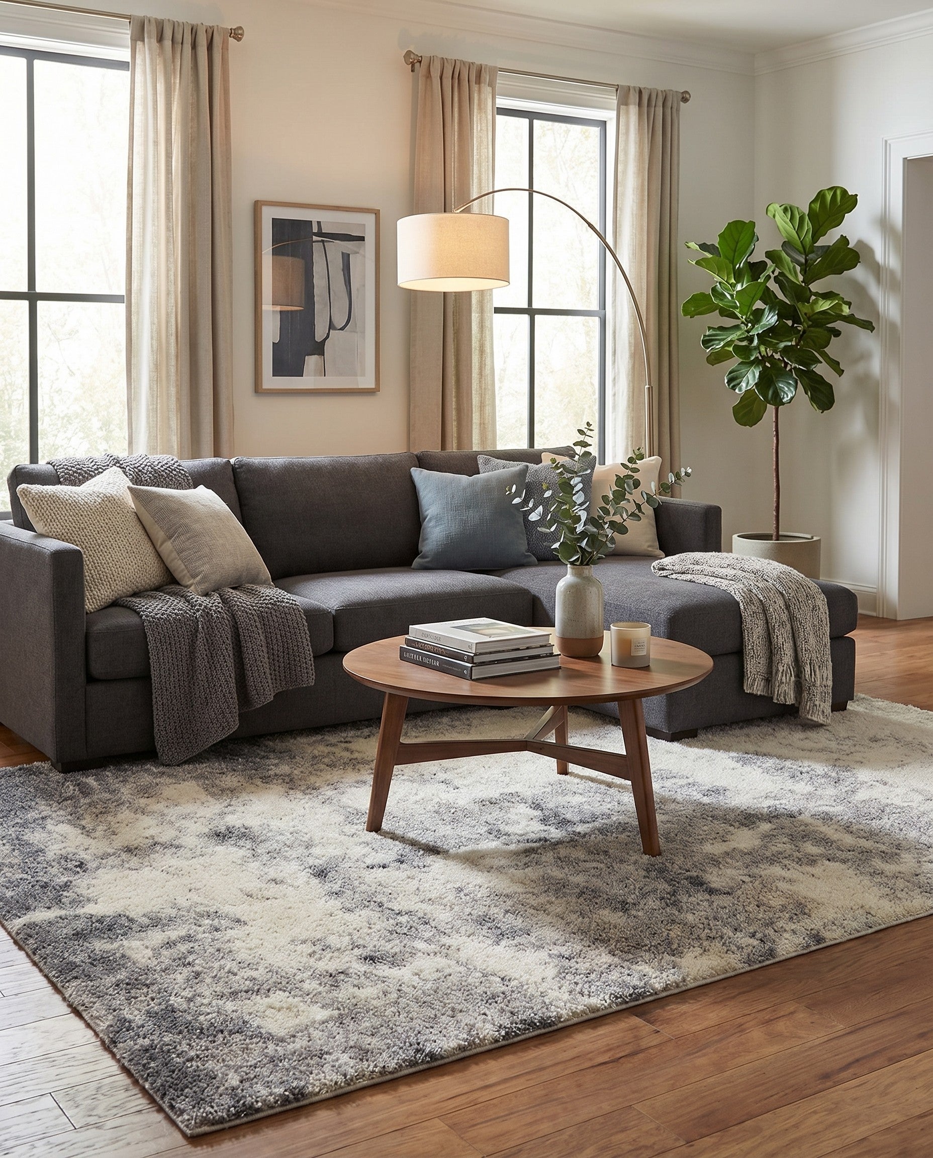 6' x 9' Soft Touch Shag Rug