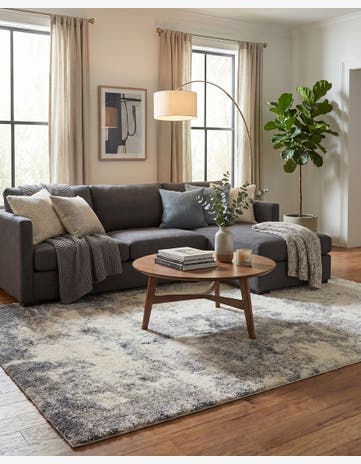 Pebble Gray Soft Touch Shag Rug