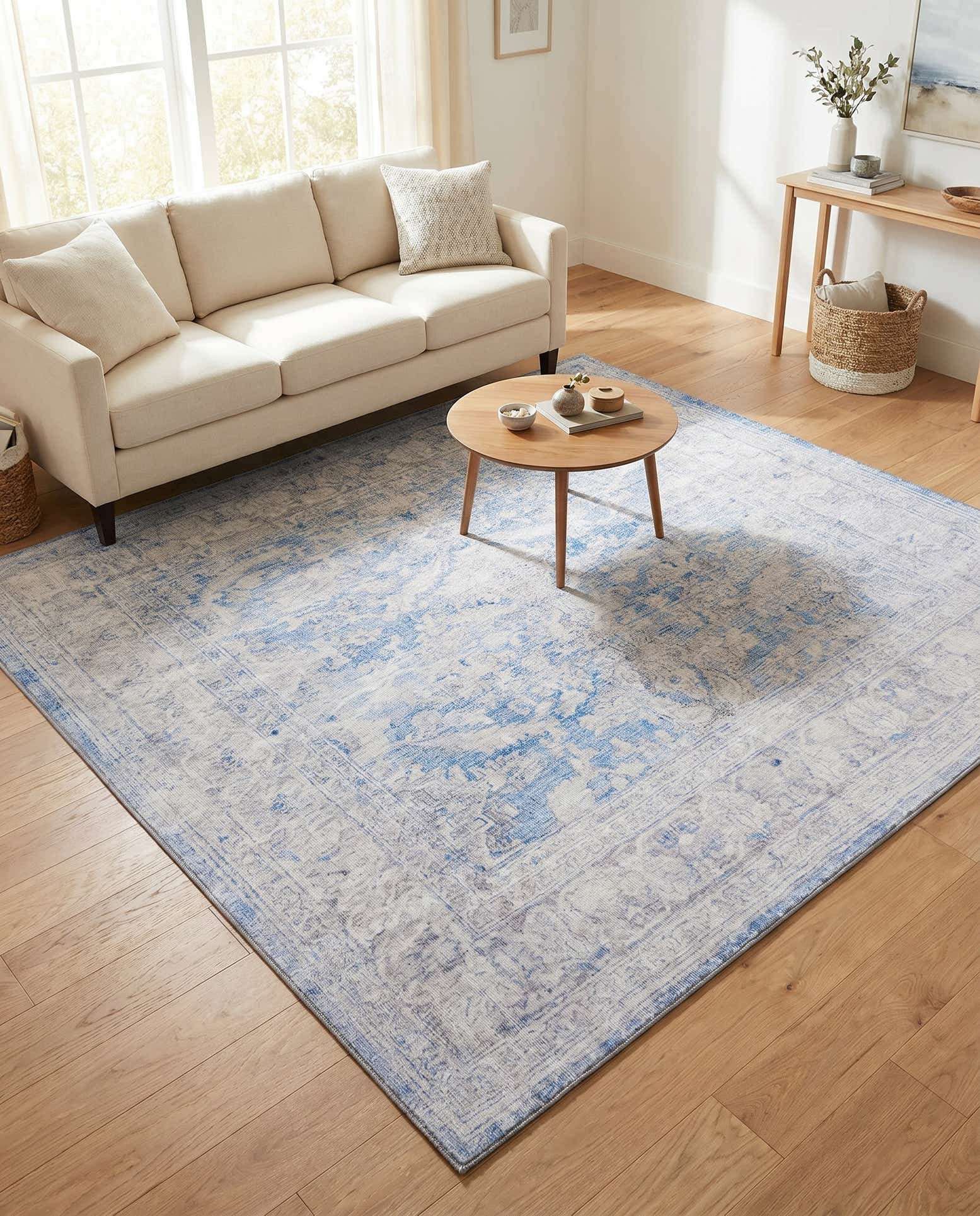 7' 6 x 7' 6 Washable Timeless Square Rug