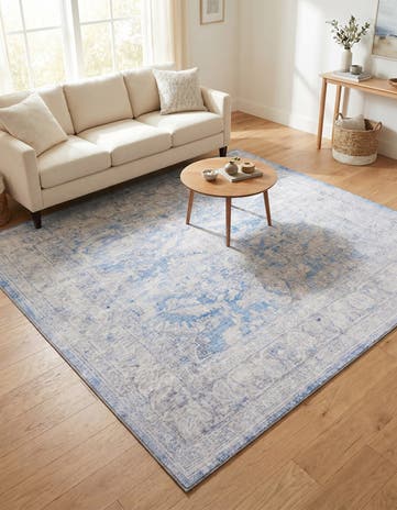 7' 6 x 7' 6 Washable Timeless Square Rug