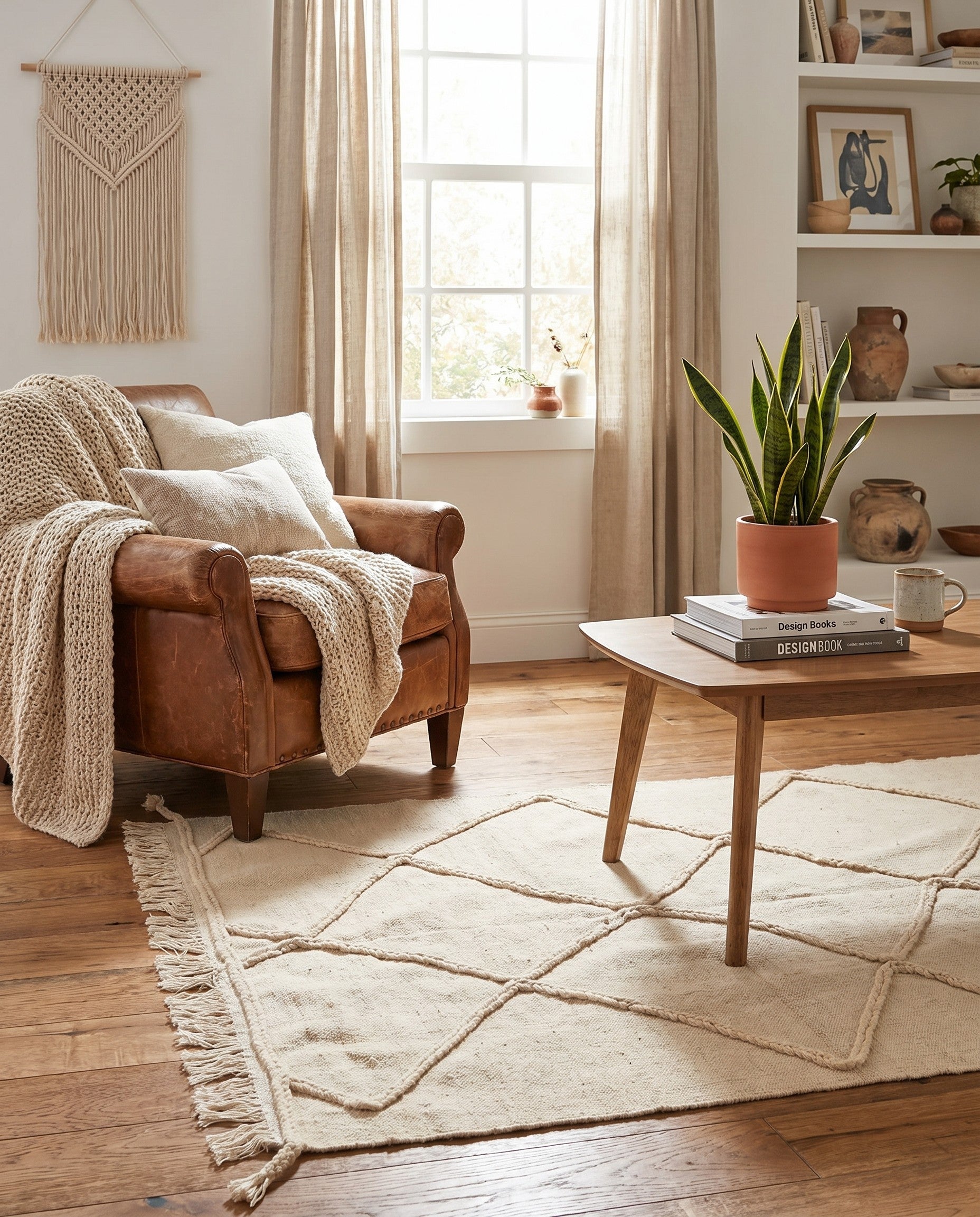 3' 6 x 5' Hand Woven Moroccan Wool Rug