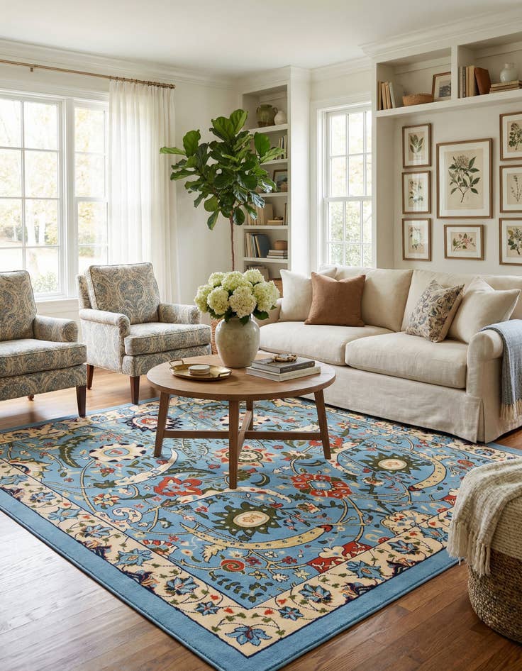 Detail image of 7' 10 x 7' 10 Neda Square Rug