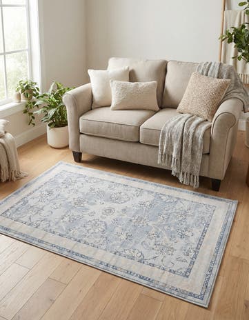 Light Blue Restoration Rug