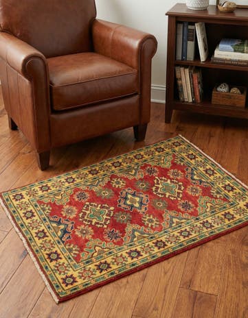 2' 7 x 3' 11 Hand Knotted Kazak Rug