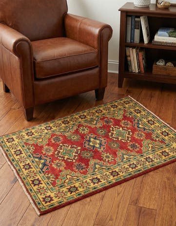 2' 7 x 3' 11 Hand Knotted Kazak Rug