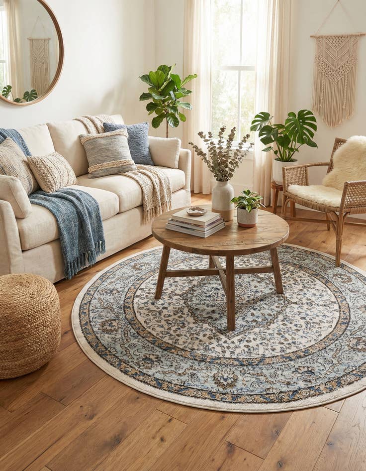 Detail image of 5' 3 x 5' 3 Nyla Round Rug