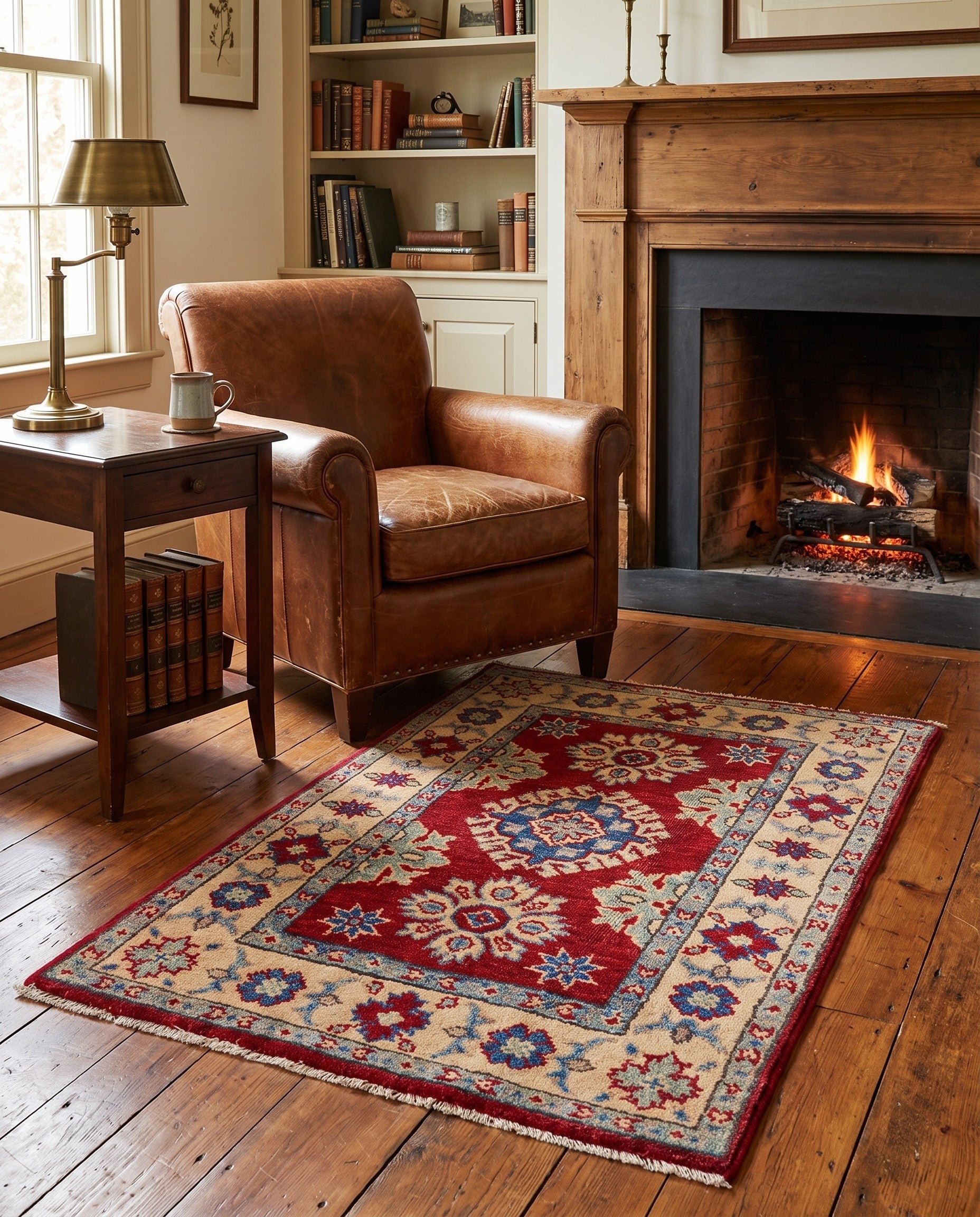 1' 11 x 2' 11 Hand Knotted Kazak Rug