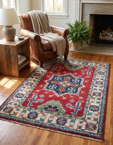 2' 9 x 4' 1 Hand Knotted Kazak Rug