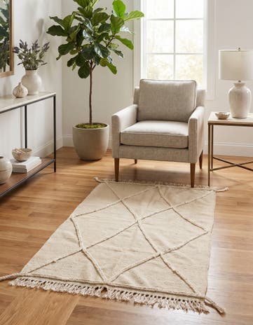3' 3 x 5' 2 Hand Woven Moroccan Wool Rug
