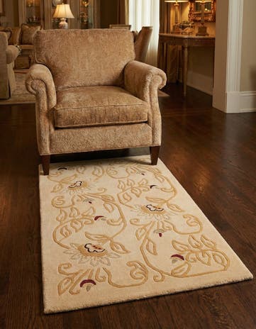 2' 9 x 4' 7 Hand Knotted Darya Wool Rug