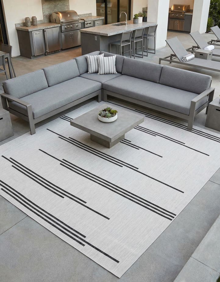 10' x 10' Easy-Clean Modern Indoor / Outdoor...