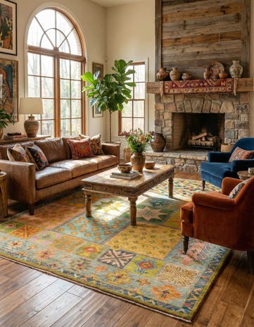 8' 7 x 10' 4 Hand Knotted Balouch Wool Rug