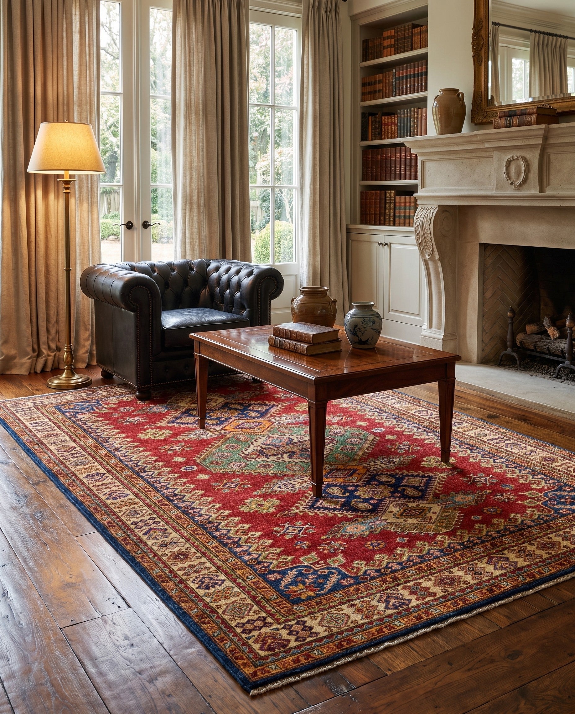 5' 2 x 7' 1 Hand Knotted Kazak Rug