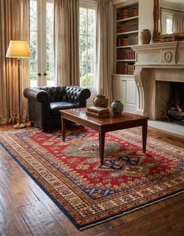 5' 2 x 7' 1 Hand Knotted Kazak Rug