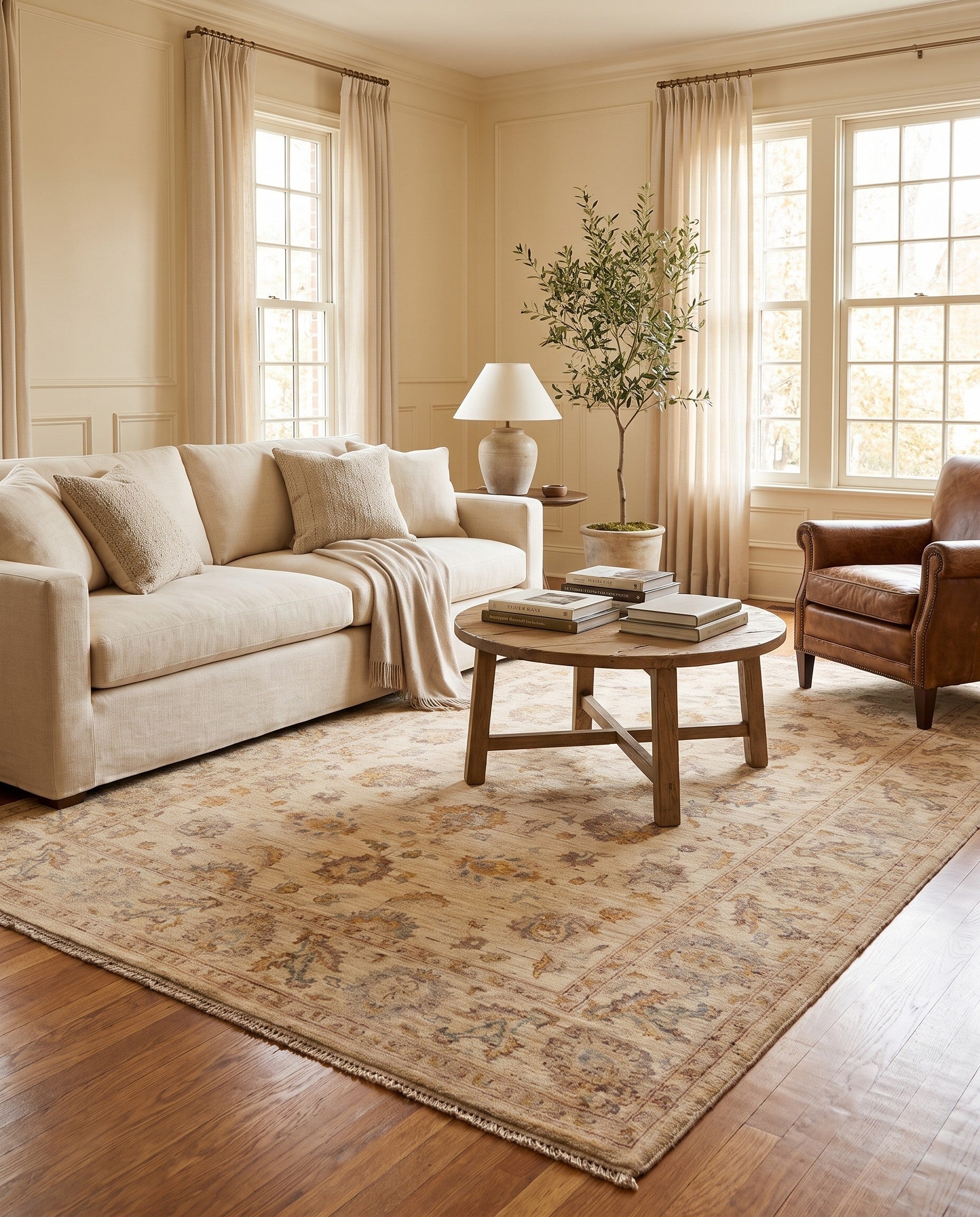 5' 9 x 8' 5 Hand Knotted Ziegler Rug