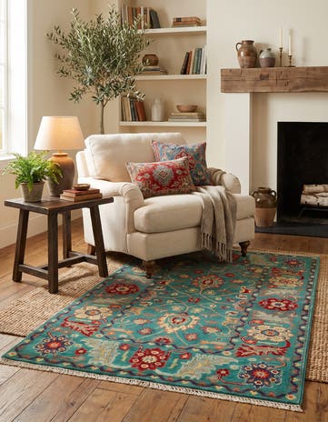 3' 2 x 4' 11 Hand Knotted Kazak Rug