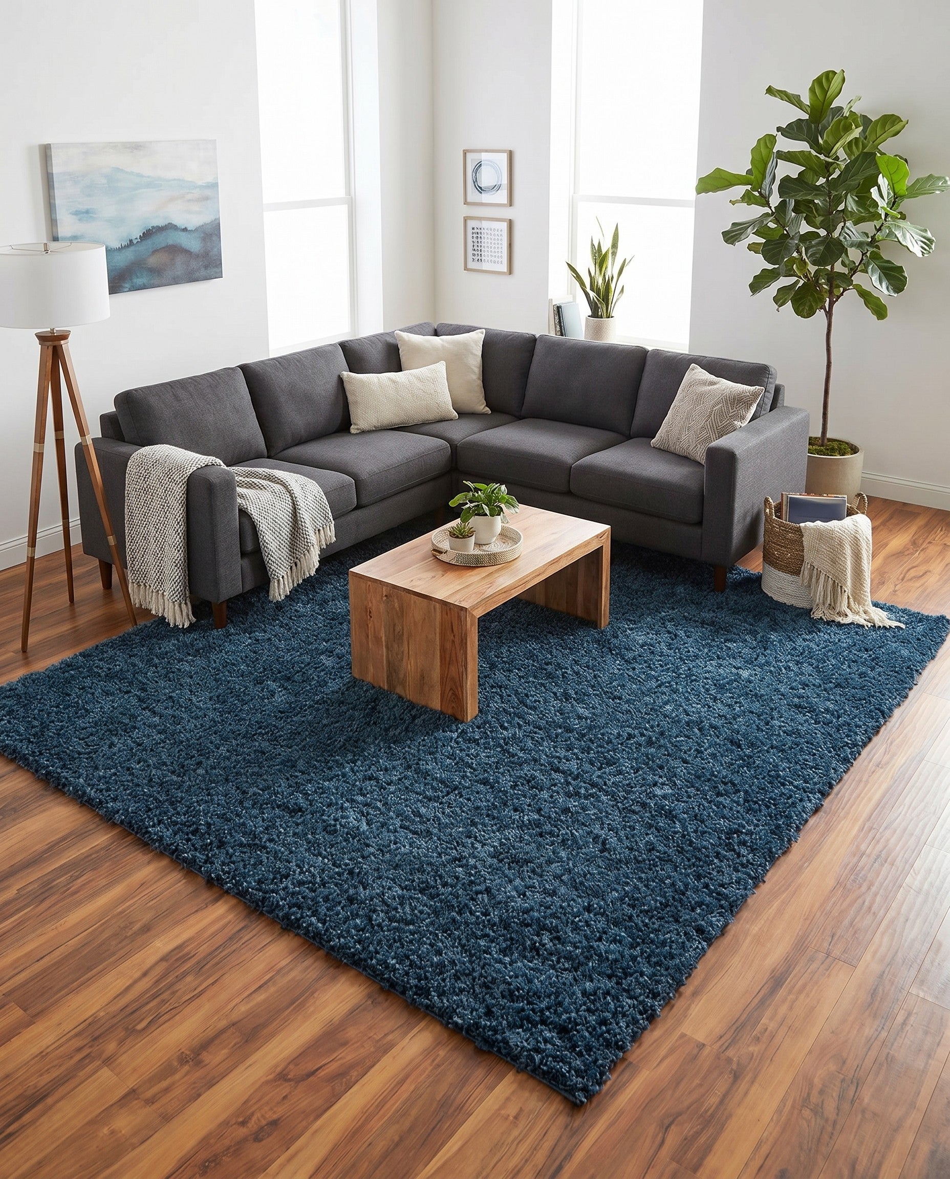 10' x 10' Zermatt Shag Square Rug