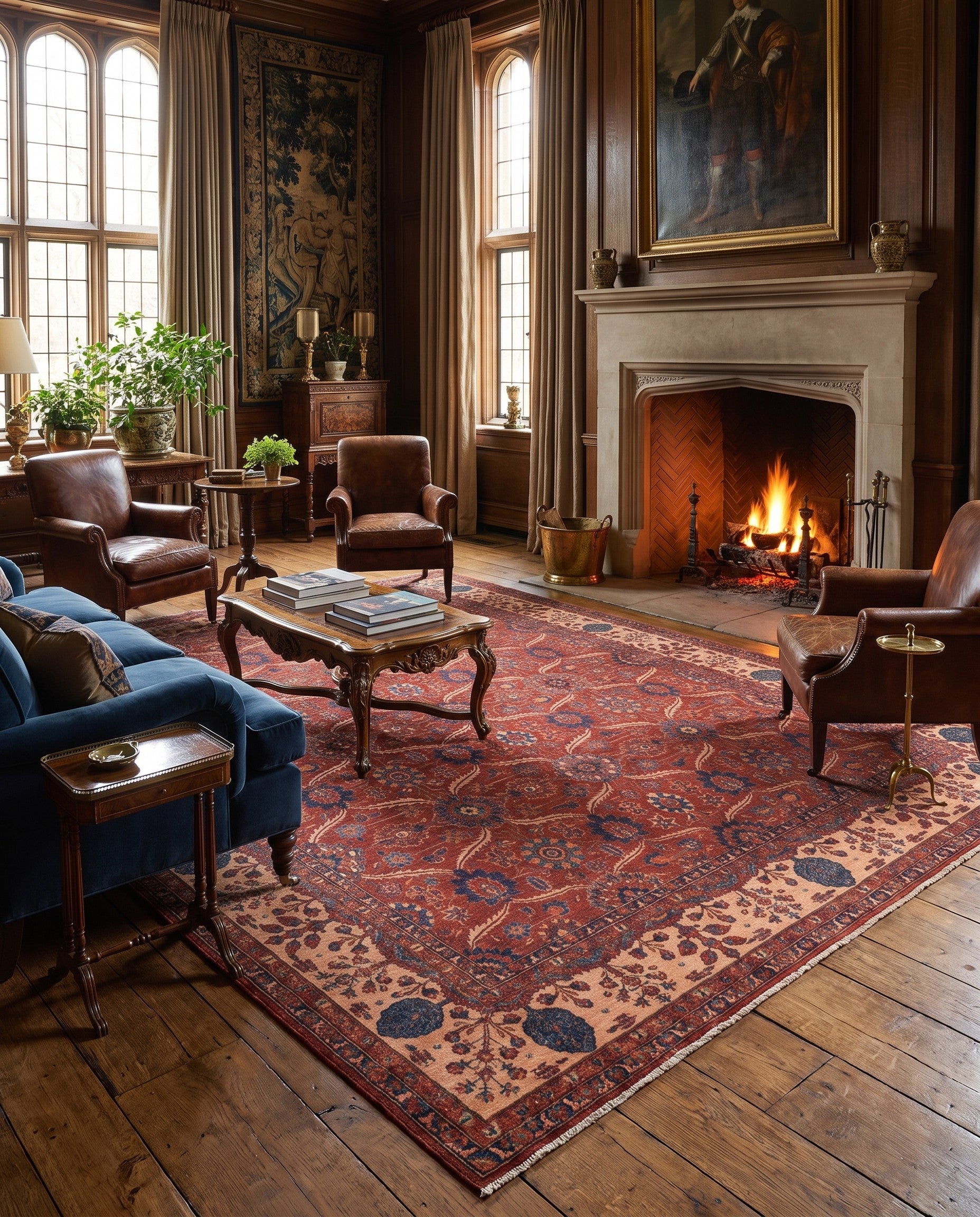 12' 2 x 14' 6 Hand Knotted Ariana Ziegler Rug