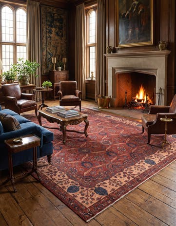 12' 2 x 14' 6 Hand Knotted Ariana Ziegler Rug