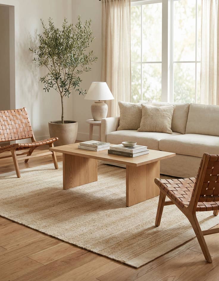 Detail image of  10' x 10'  Hand Woven Lariat Square Rug