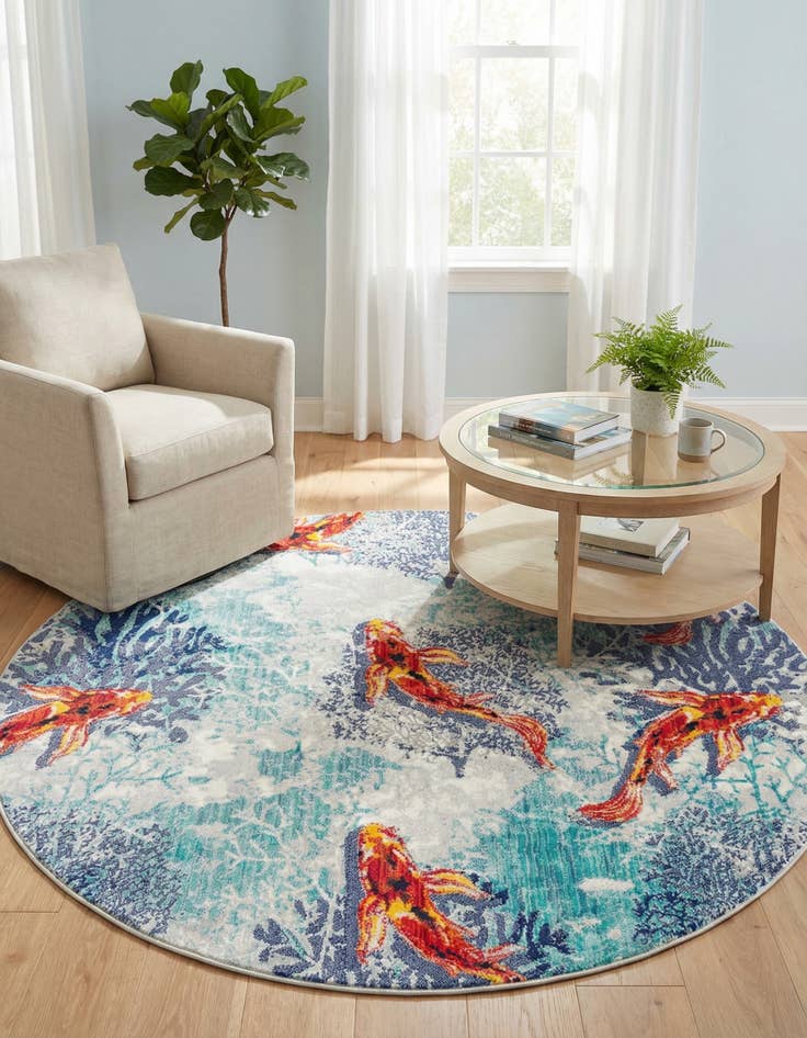 Detail image of 7' x 7' Ariel Round Rug