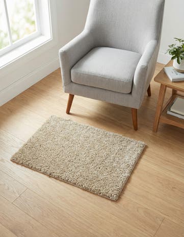 2' x 3' Soft Solid Shag Rug