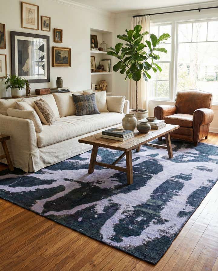 5' x 6' 7 Hand Knotted Ultra Vintage Persian Wool Rug