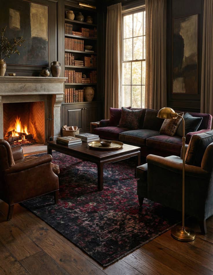 Detail image of 4' 9 x 6' 8 Vintage Royal Wool Rug