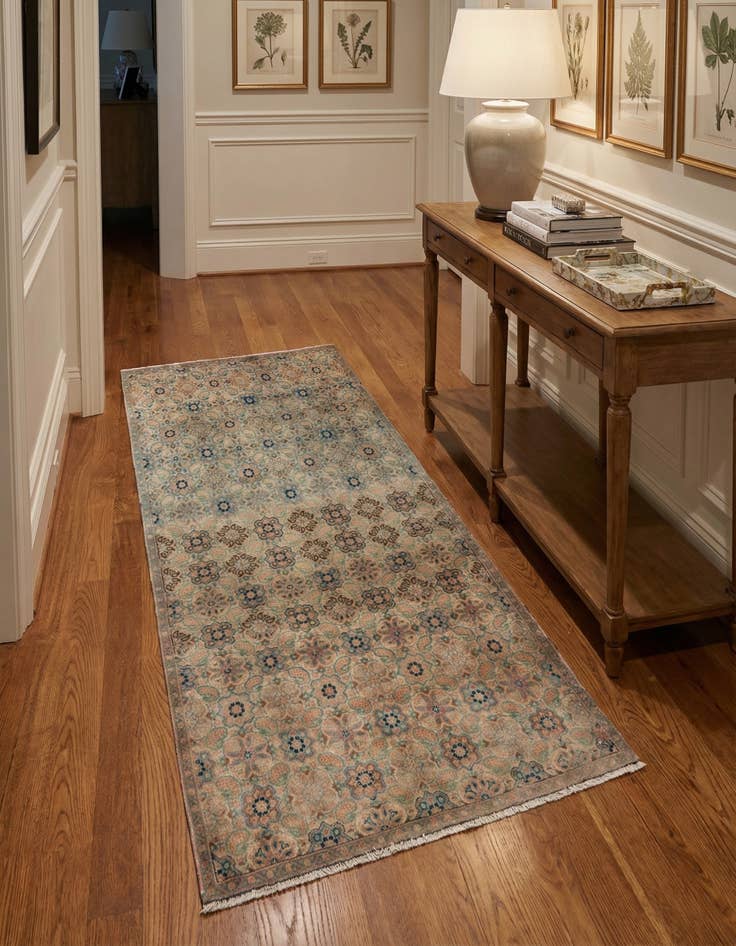 Detail image of 3' 2 x 5' 3 Hand Knotted Ultra Vintage Persian Wool Runner Rug