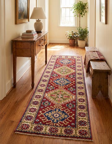 2' 2 x 5' 11 Hand Knotted Kazak Runner Rug