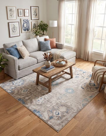 Dark Gray Restoration Tapis Carré