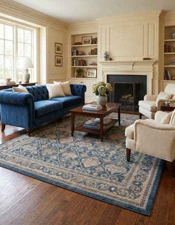 Light Blue Viola Rug