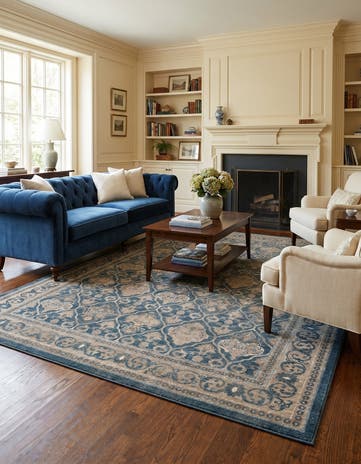 Light Blue Viola Rug