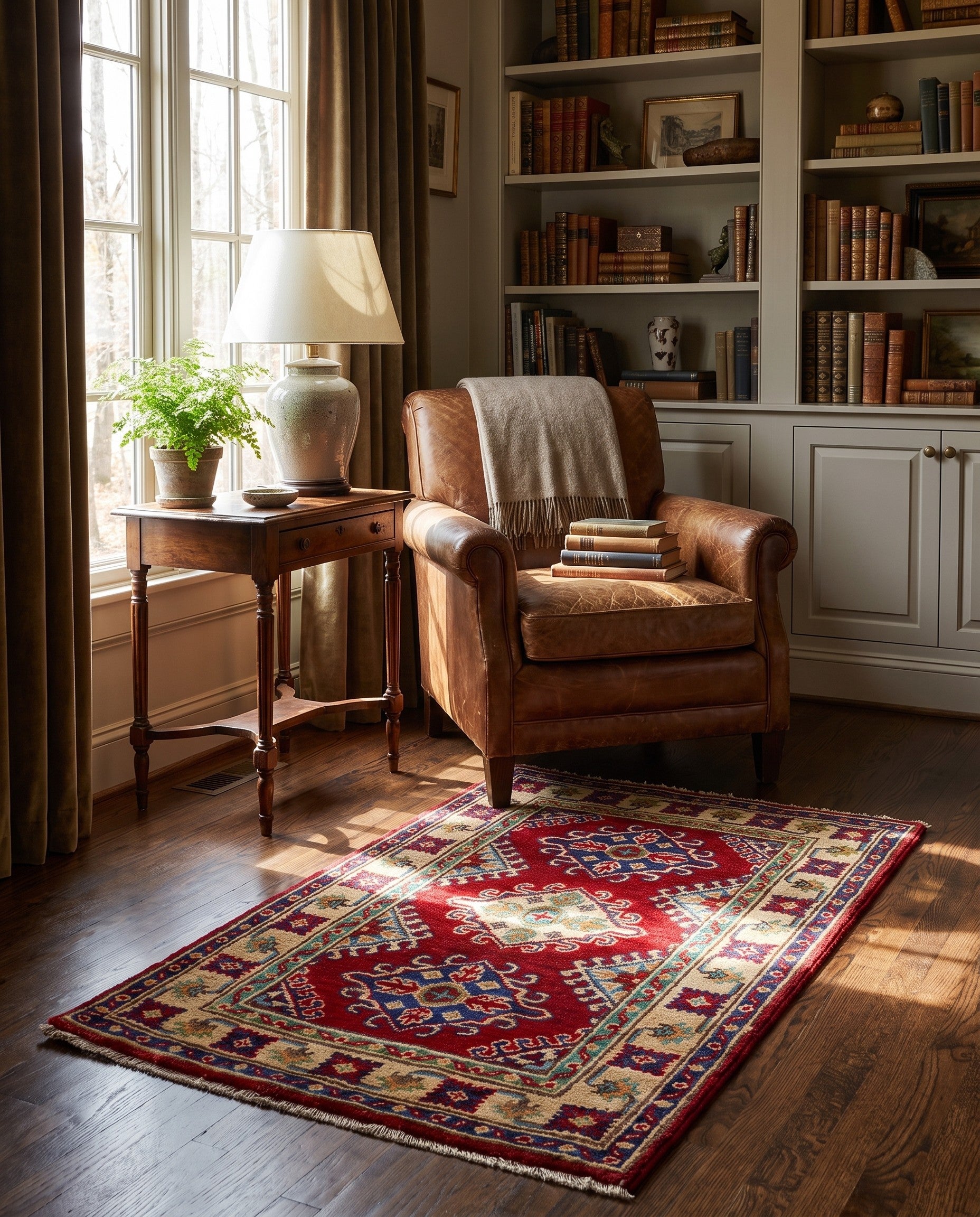 2' x 3' 1 Hand Knotted Kazak Rug
