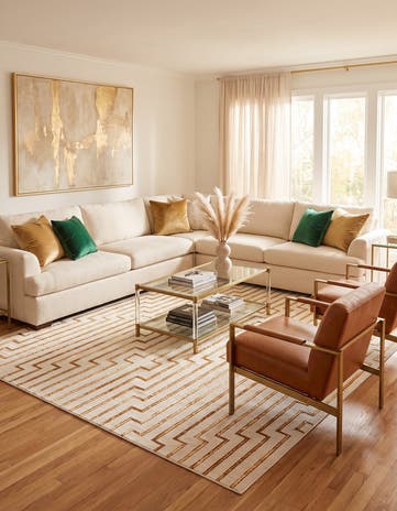 10' x 10' Vogue Geo Square Rug