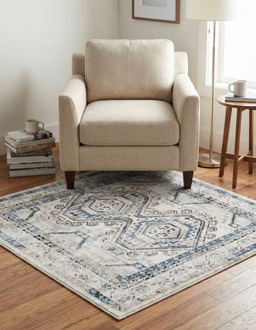 4' x 4' Charlotte Square Rug