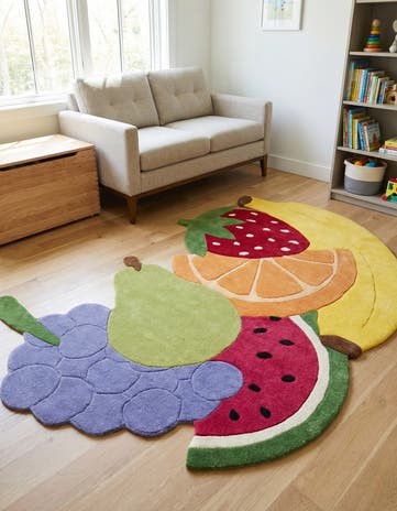 5' 5 x 8' Happy Rugs Fruit Salad Wool