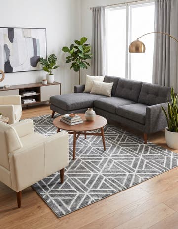 8' x 10' Lattice Trellis Rug
