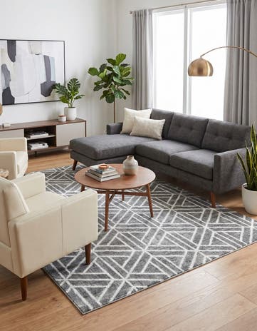 8' x 10' Lattice Trellis Rug