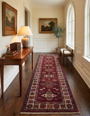 2' 1 x 6' 1 Hand Knotted Kazak Runner Rug