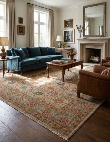 8' 4 x 9' 8 Hand Knotted Ariana Ziegler Rug