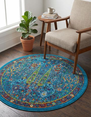 3' 3 x 3' 3 Calypso Round Rug