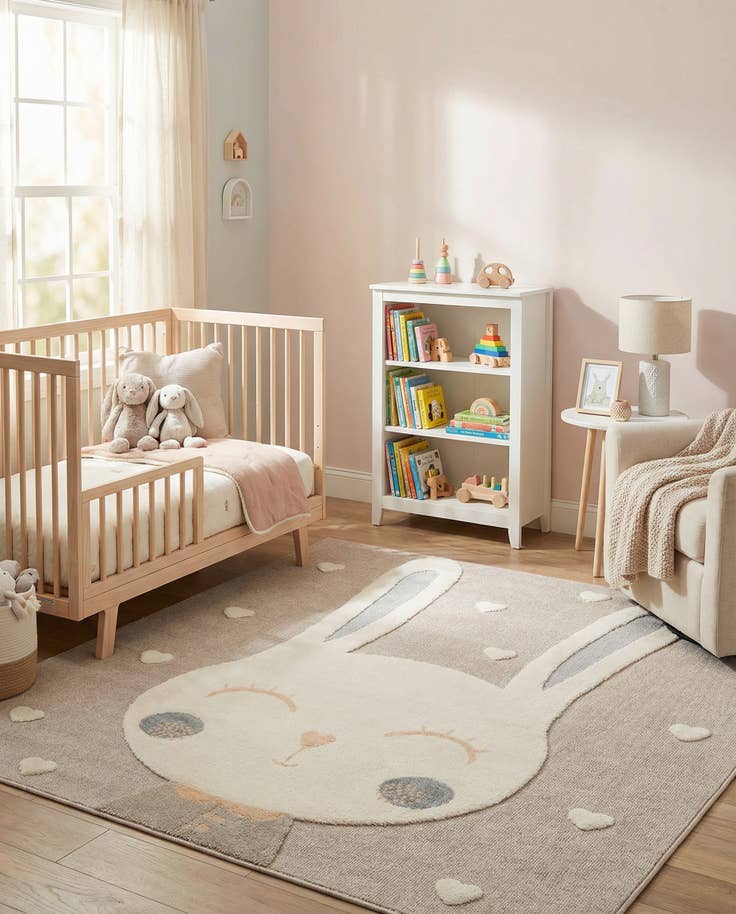 Detail image of 7' 10 x 7' 10 Whimsy Kids Square Rug