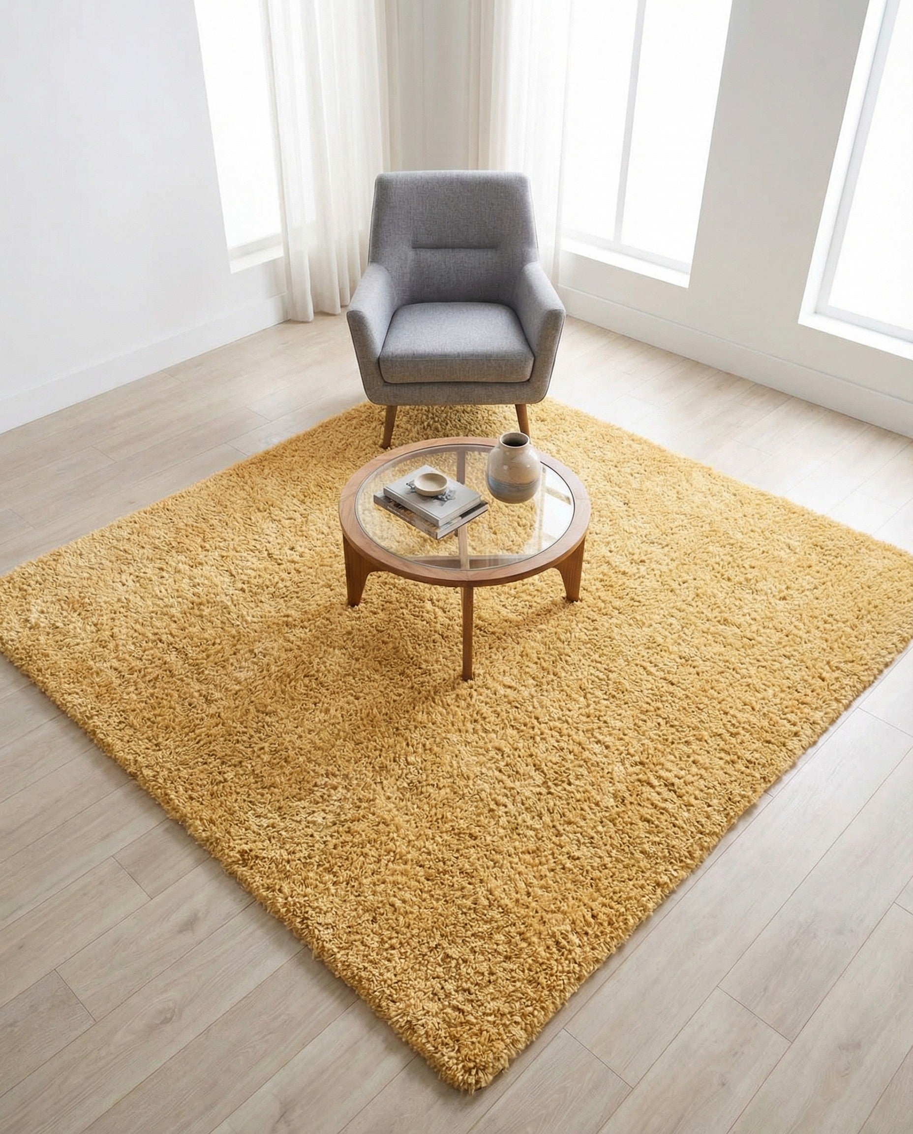 5' 3 x 5' 3 Zermatt Shag Square Rug