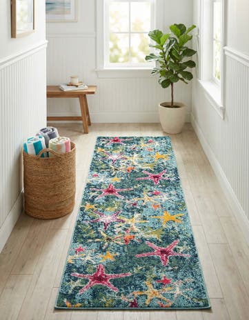 2' 2 x 6' 9 Washable Amalfi Runner Rug