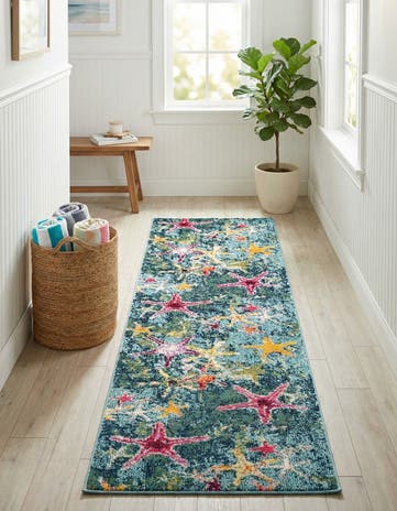 2' 2 x 6' 9 Washable Amalfi Runner Rug